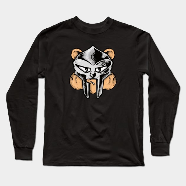 MF DOOM MASK BEAR Long Sleeve T-Shirt by AION